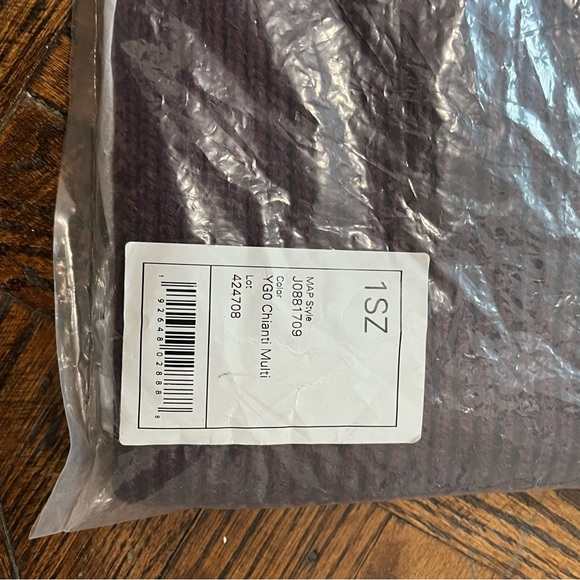 Theory Wendel Ribbed Wool Stripe Trim Scarf - Picture 5 of 5